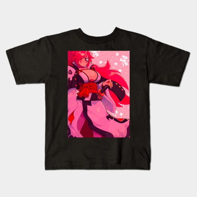 Guilty Gear Strive Baiken Kids T-Shirt by Kams_store